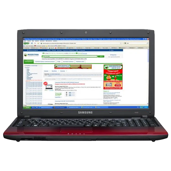 Установка шлейфа дисплея Samsung R578-DS04